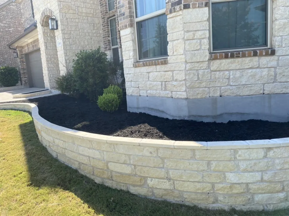 Professional landscape installation in Leander, TX by Almendarez Landscaping