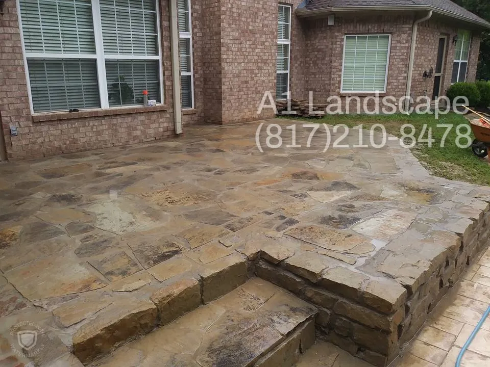 Custom outdoor landscaping for outdoor upgrades in Watauga, TX by Aloha 1 Landscape