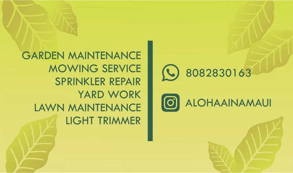 Trusted landscape design in Haiku, HI - Aloha Aina Maui