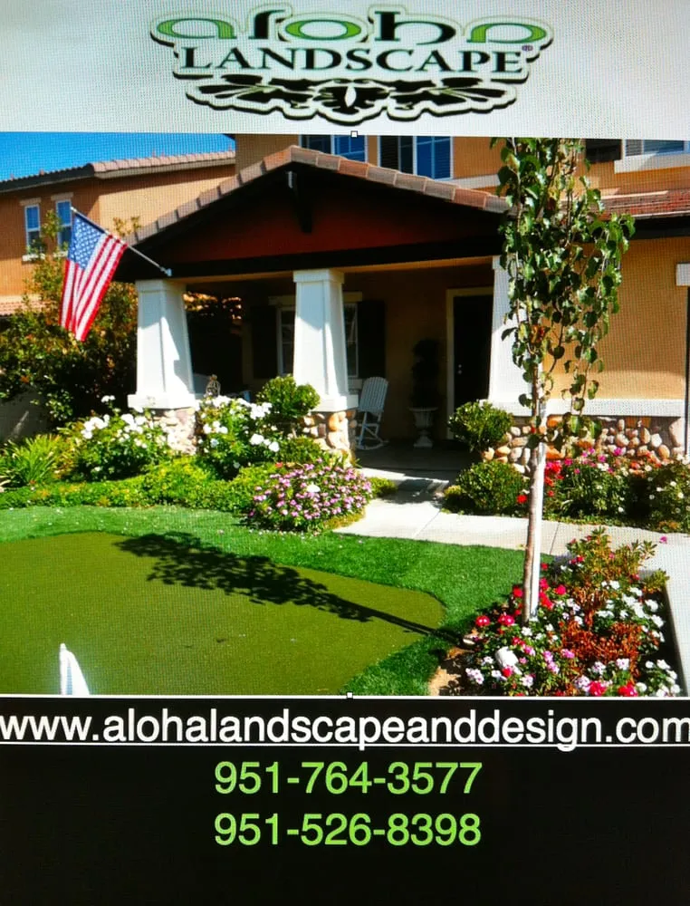 Professional lawn care service experts serving Hemet, CA - Aloha Landscape