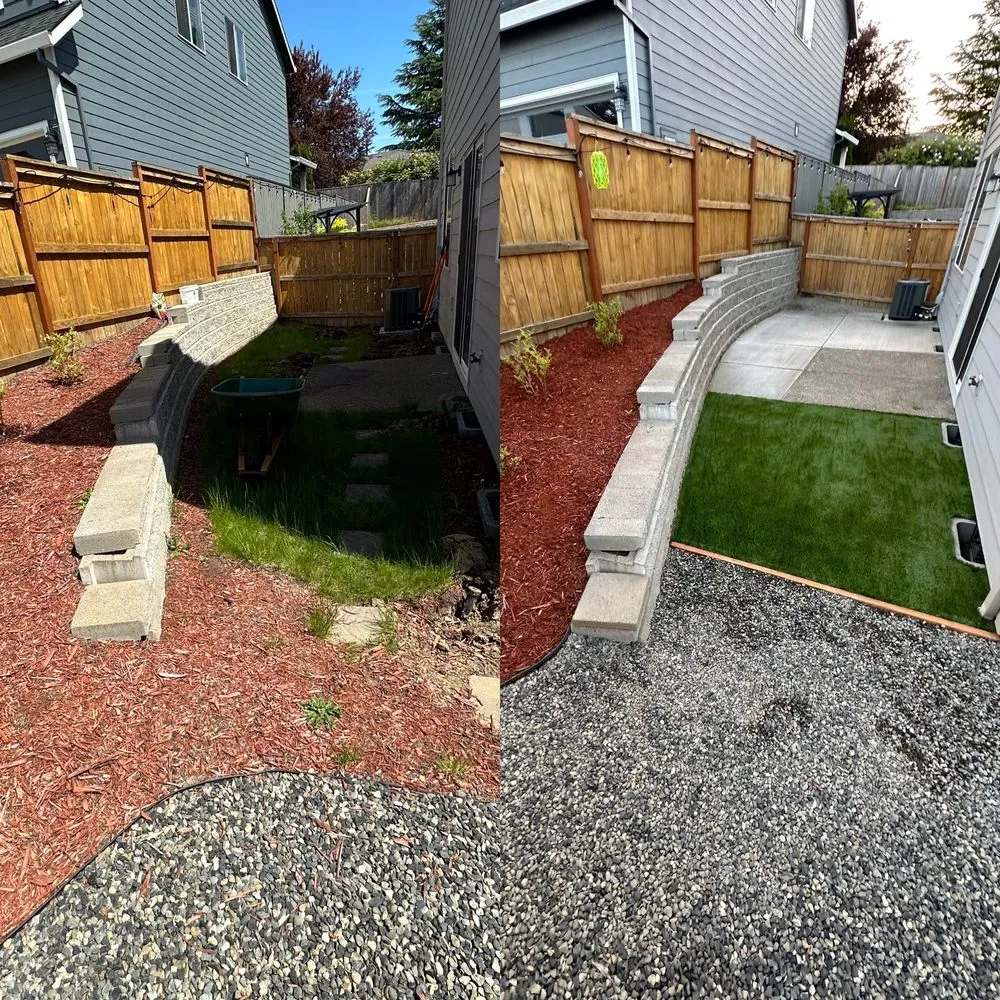 Professional landscape installation in Forest Grove, OR by Aloha Landscape Maintenance
