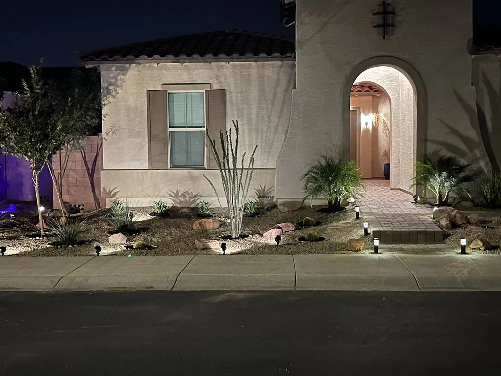 Professional garden landscaping for year-round maintenance in Maricopa, AZ by Aloha Landscaping