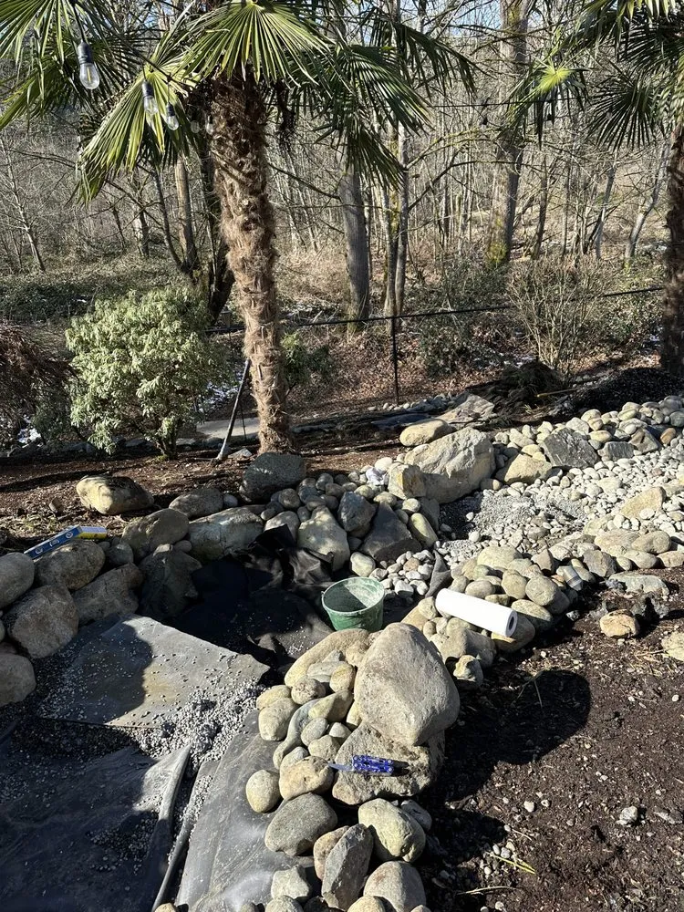 Custom garden landscaping in Tacoma, WA by Alpha & Omega Construction