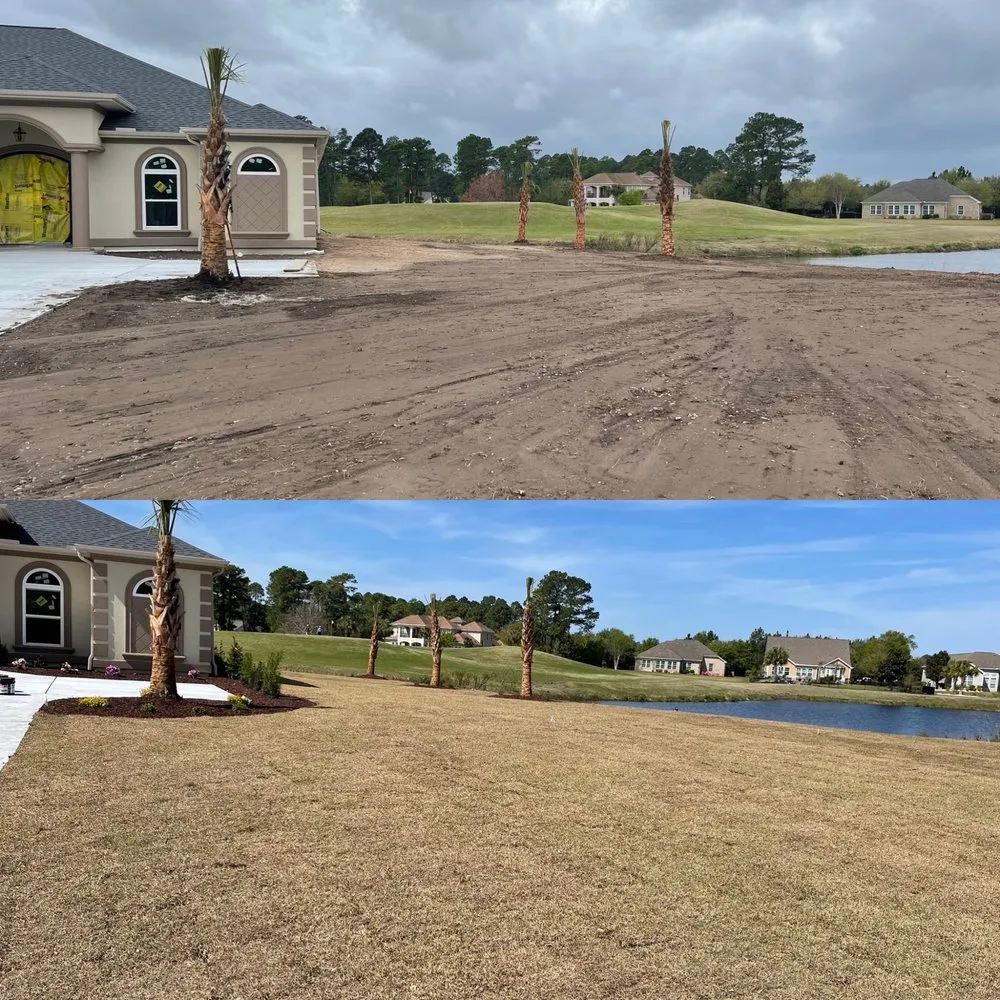 Custom residential landscaping in Socastee, SC by Alpha Cutz