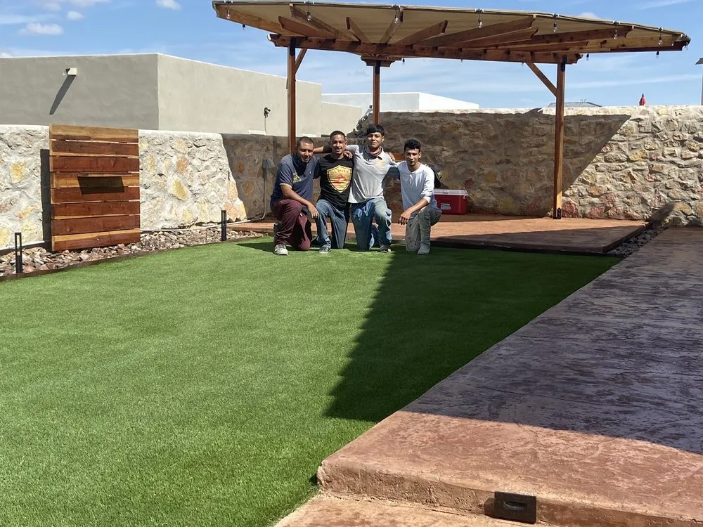 Expert lawn mowing service for residential properties in El Paso, TX by Alpha Innovations Construction & Remodeling
