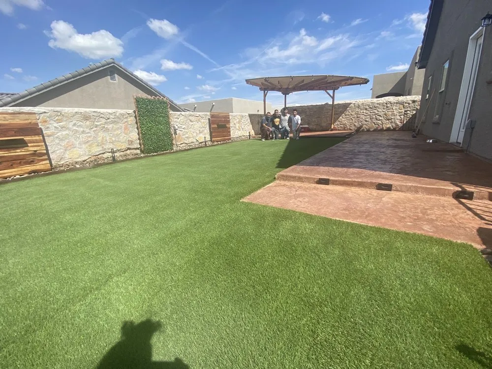 Affordable garden landscaping in El Paso, TX by Alpha Innovations Construction & Remodeling