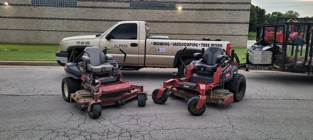 Custom landscape installation for residential properties in Broken Arrow, OK by Alpha Landscaping & Construction