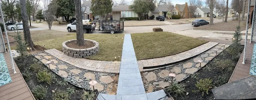 Reliable lawn care service in Broken Arrow, OK by Alpha Landscaping & Construction