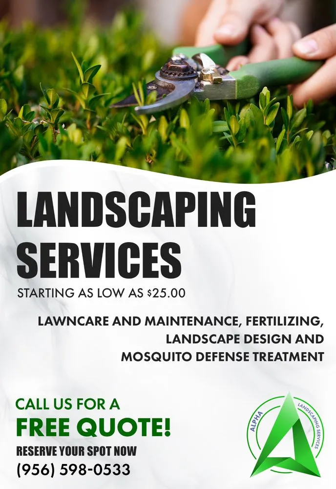 Expert landscape installation near you in McAllen, TX by Alpha Landscaping