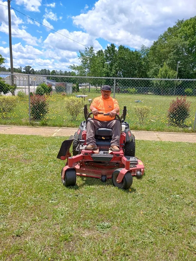 Reliable lawn mowing service in Sanford, NC by Alpha Landscaping Services