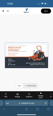 Alpha Lawn & Landscapes Logo