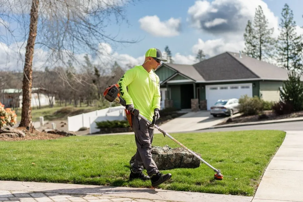 Local yard maintenance with custom design in White City, OR by Alpha Lawn Care