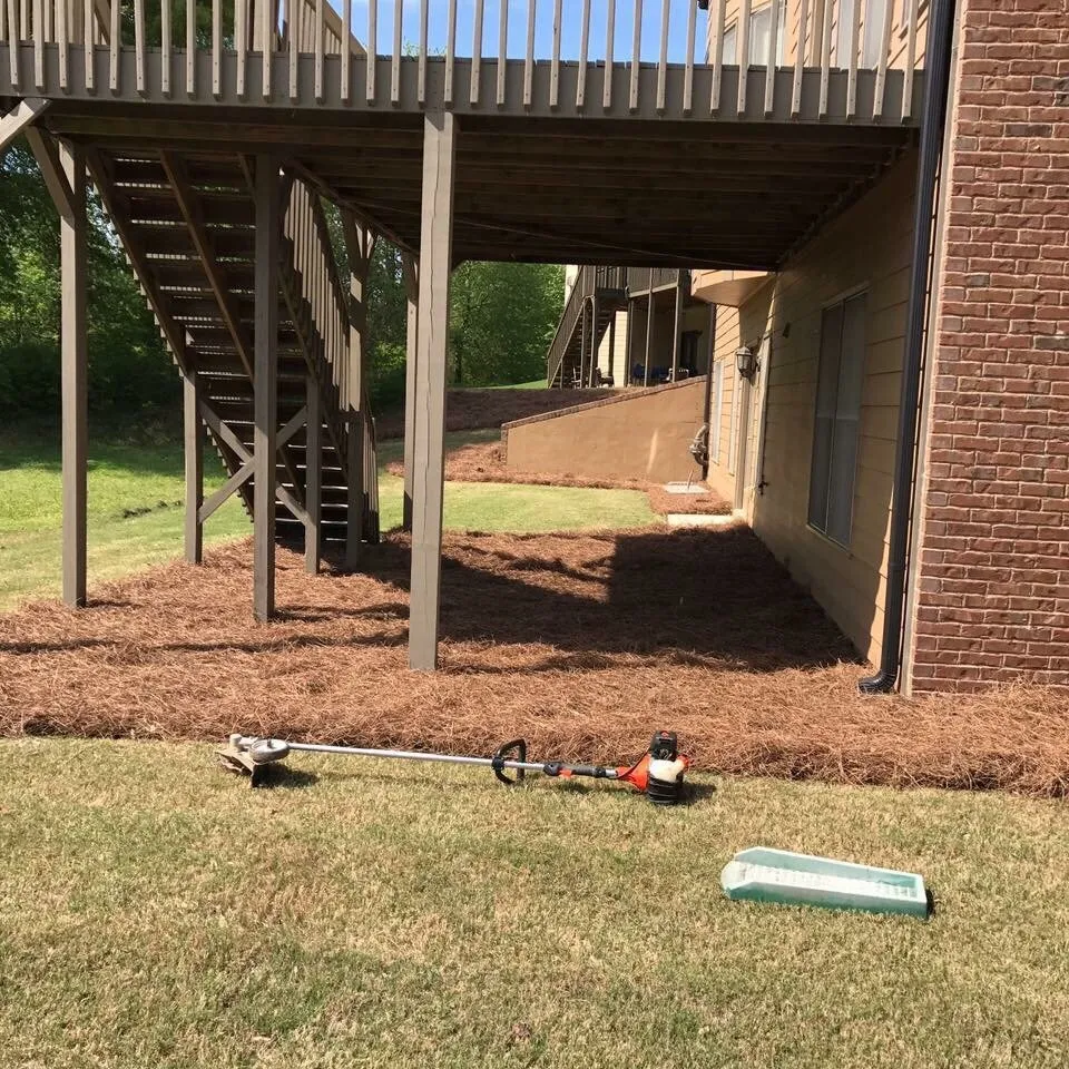 Local landscape installation in Duluth, GA by Alpha Pinestraw & Landscaping