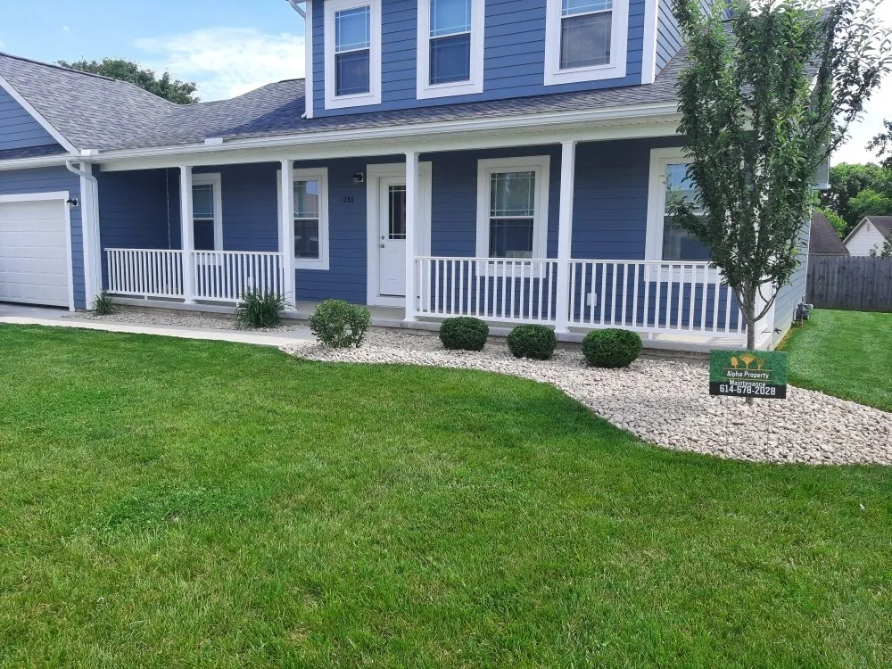 Custom yard maintenance for residential properties in Wilmington, OH by Alpha Property Maintenance