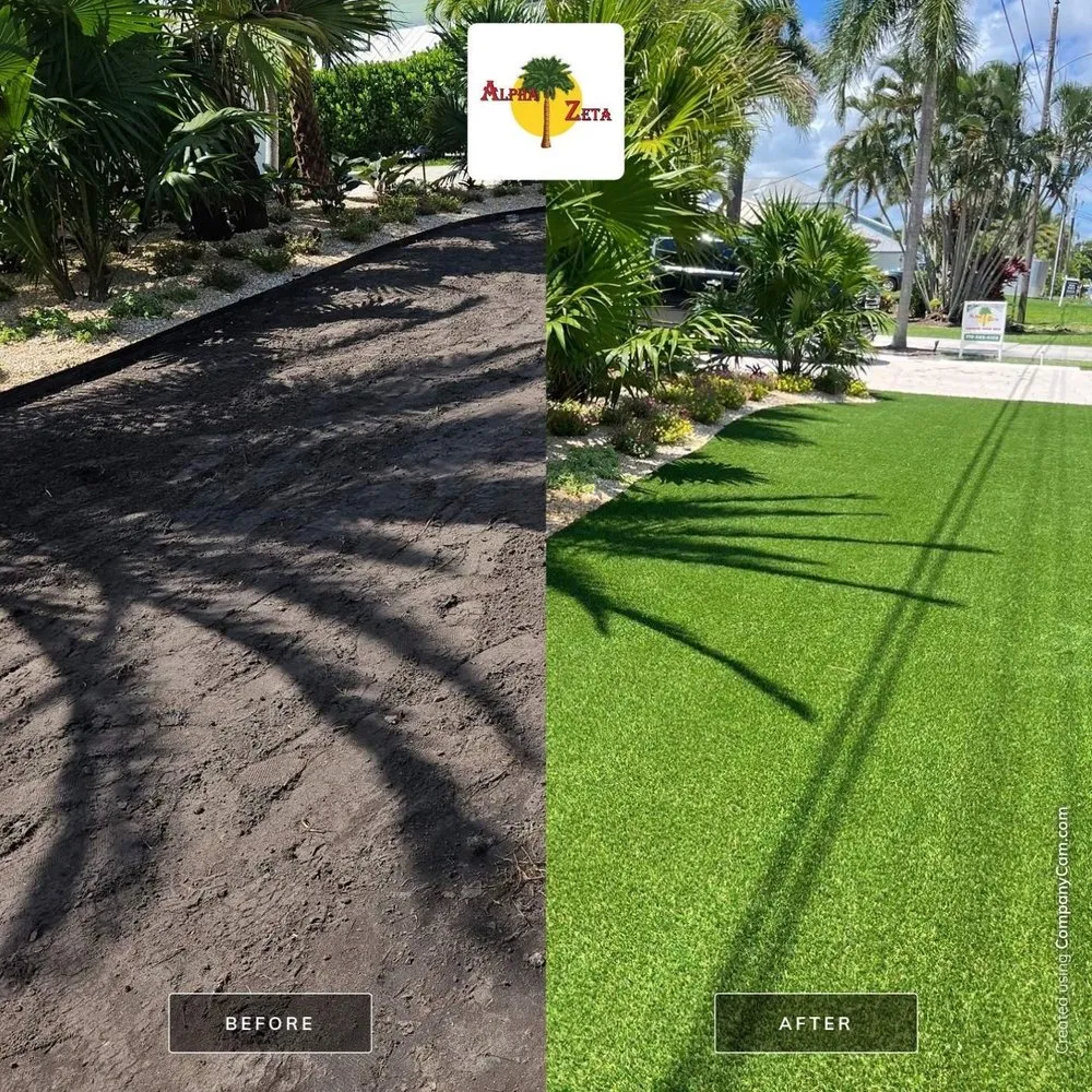 Professional lawn mowing service in Palm City, FL - Alpha Zeta Landscaping