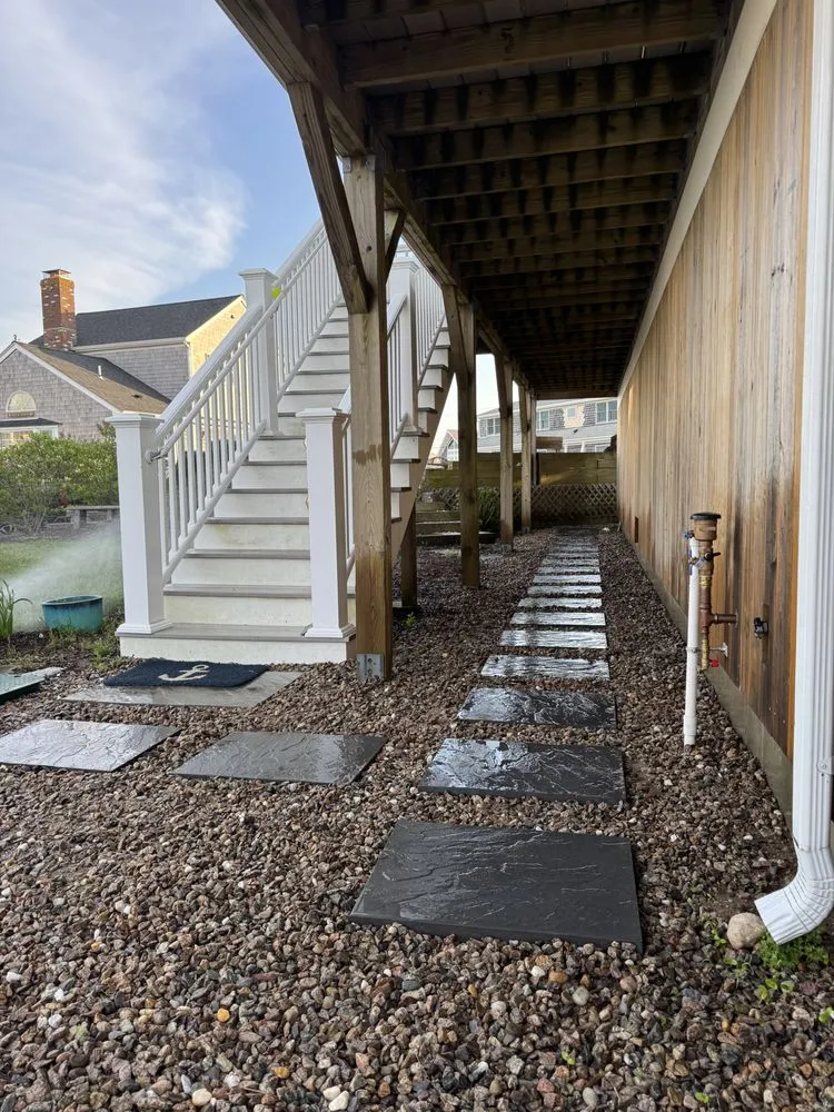 Professional garden landscaping in West Yarmouth, MA by AlphaStone & Landscaping