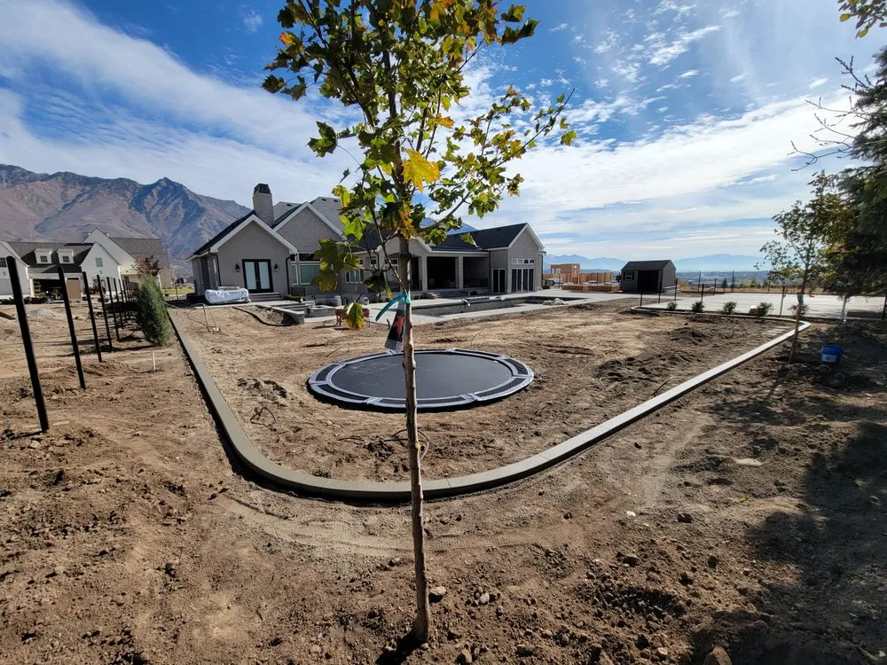 Local landscape installation in Pleasant Grove, UT - Alpine Curbing