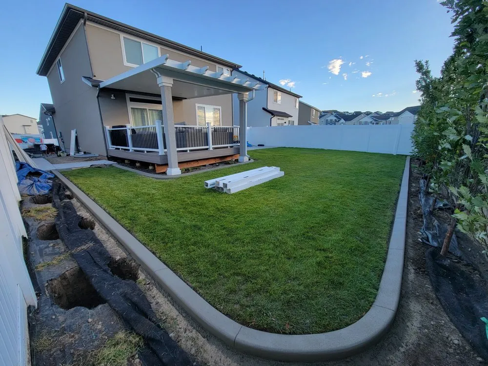 Top-rated lawn mowing service for outdoor upgrades in Pleasant Grove, UT by Alpine Curbing