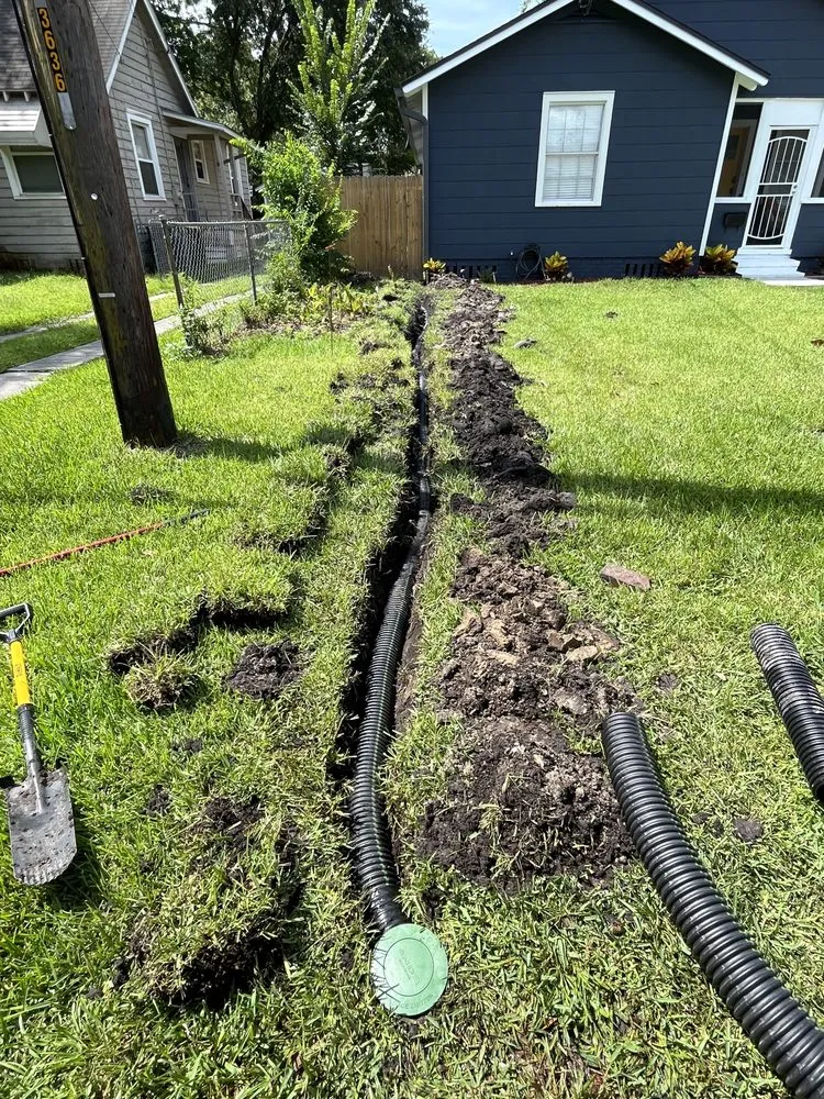 Custom yard cleanup service in Orange Park, FL - Al's French Drains
