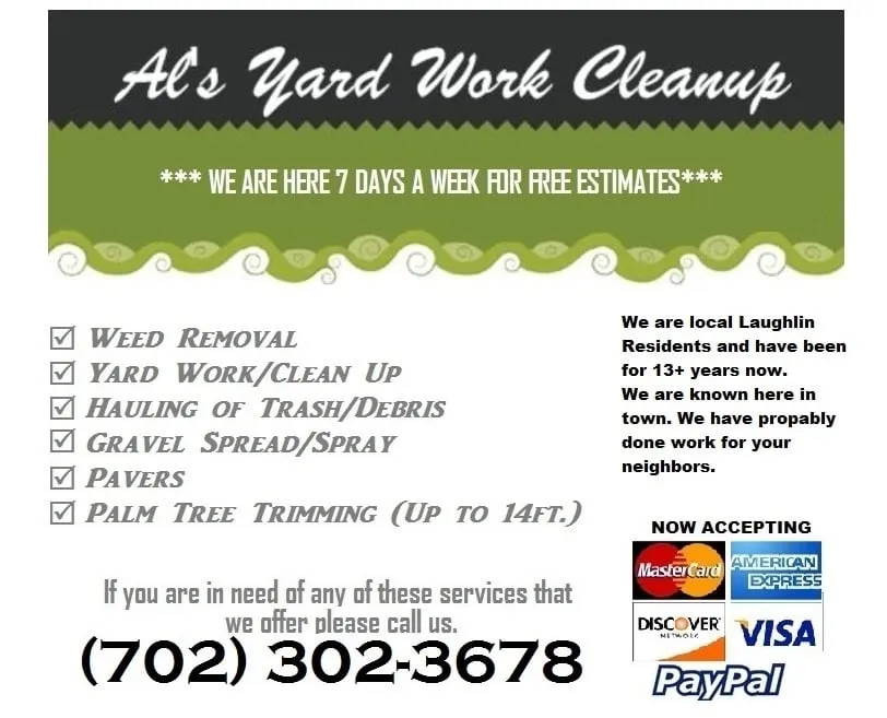 Reliable lawn mowing service experts serving Laughlin, NV - Al's Landscaping Services of Laughlin
