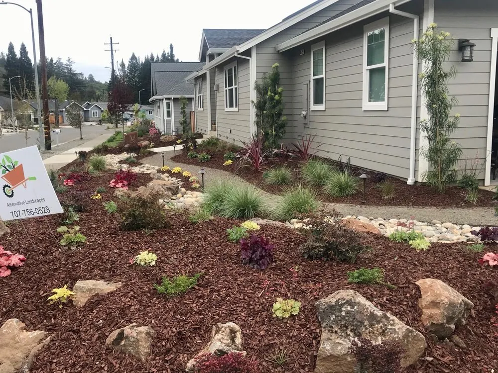 Expert outdoor landscaping for homes in Windsor, CA by Alternative Landscapes