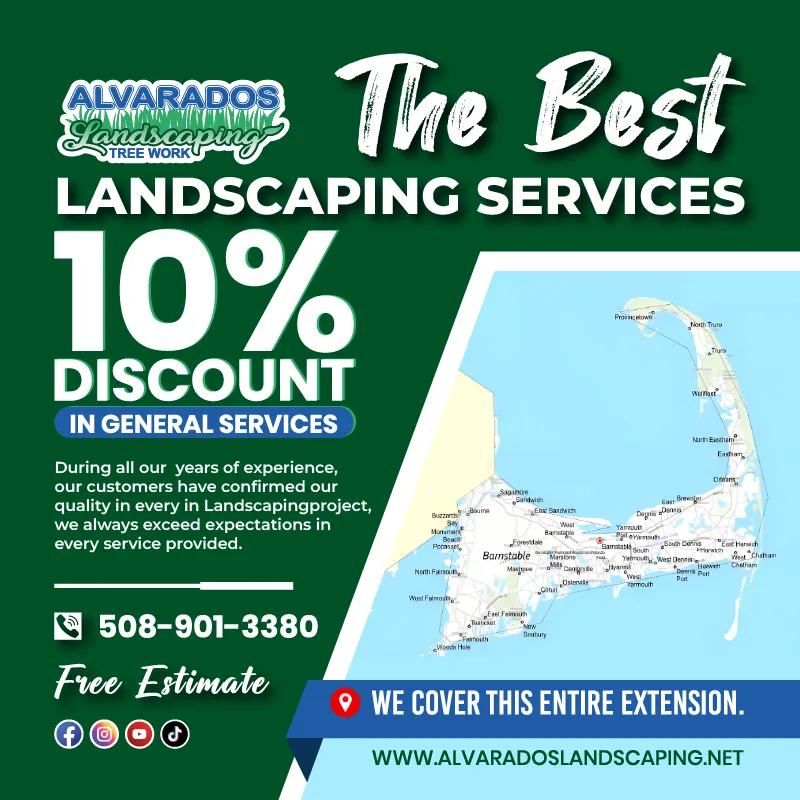Local landscape design for homes in Hyannis, MA by Alvarado Lansdcaping