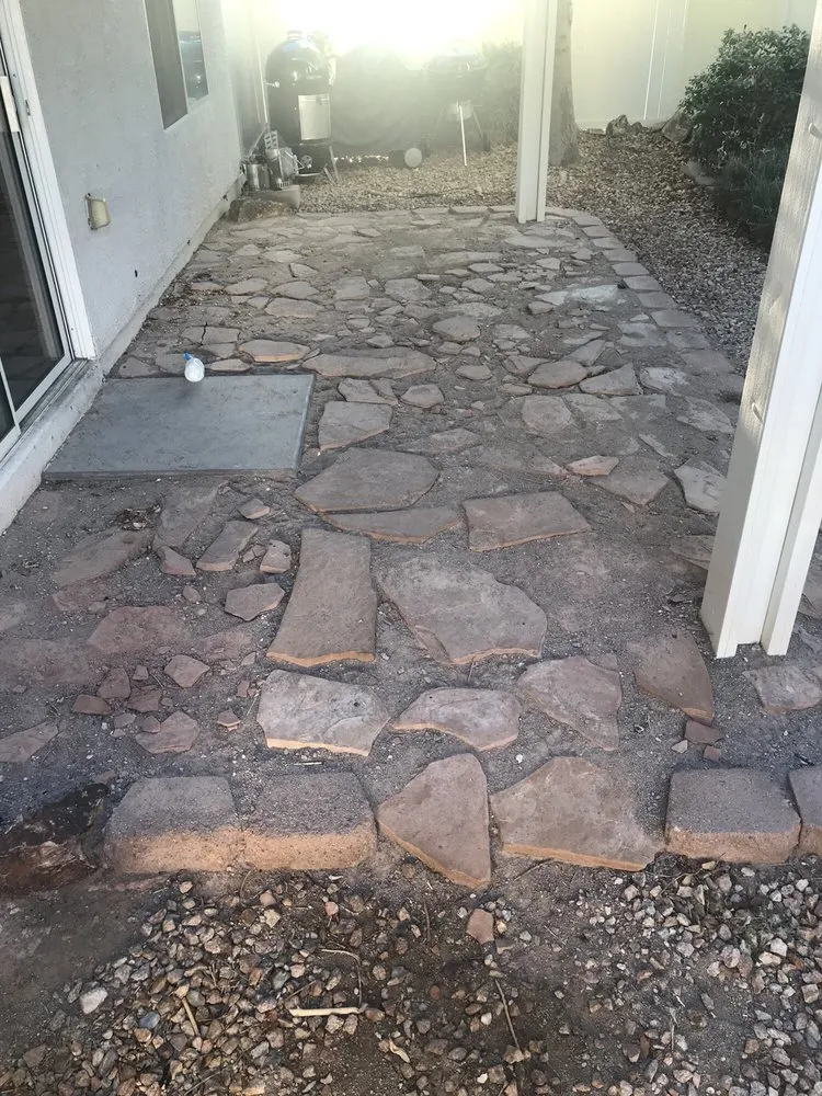 Professional lawn mowing service for residential properties in Las Vegas, NV by Alvarado's Creations