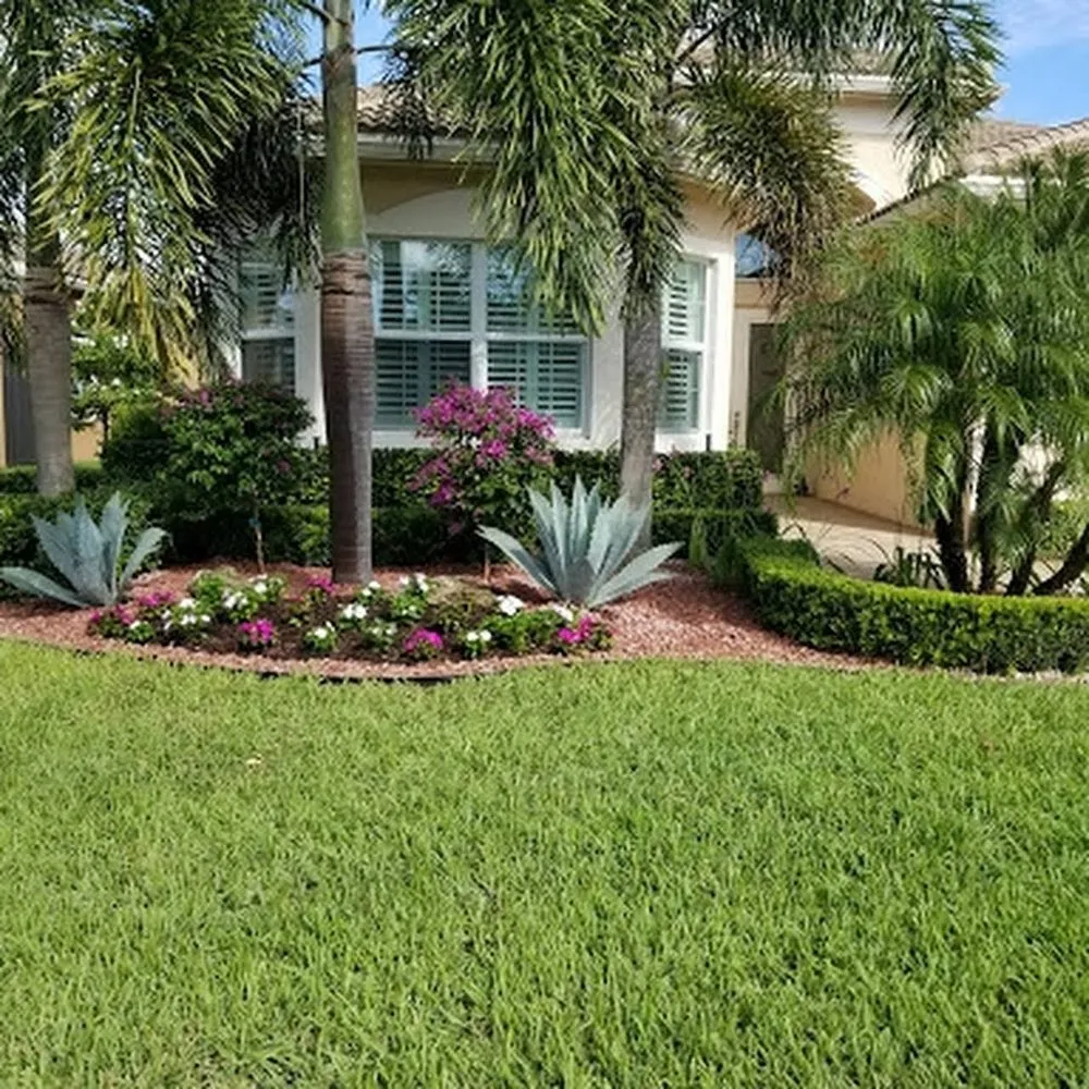 Professional lawn mowing service in Lake Worth, FL by Alvarenga landscaping services