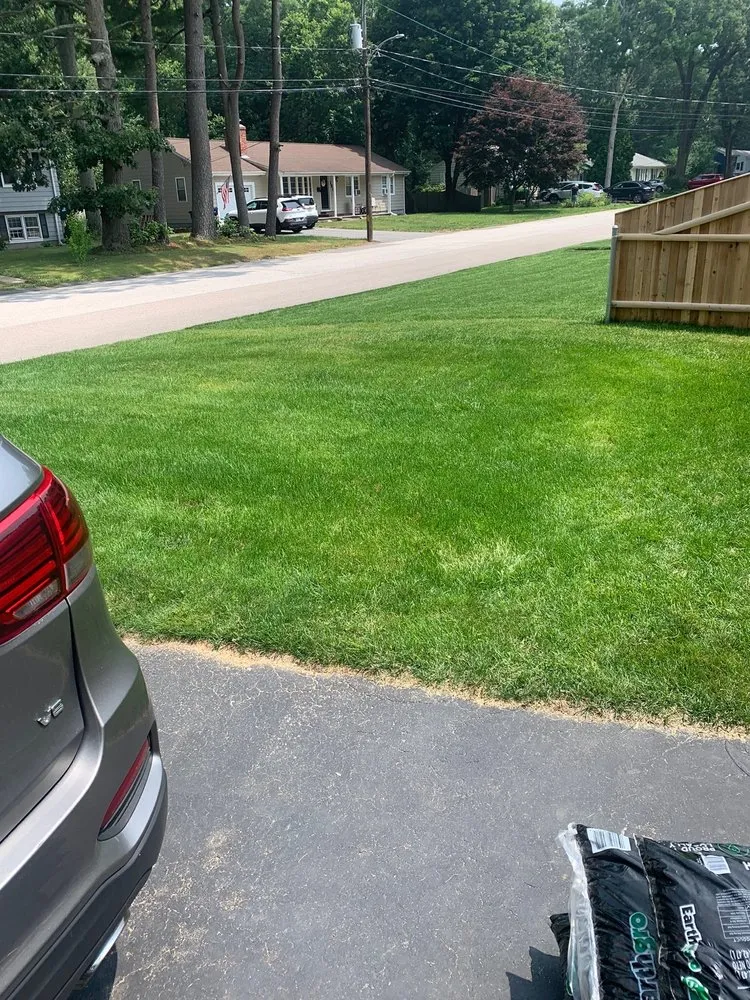 Custom yard maintenance with custom design across Coventry, RI - Always Green Hydroseeding