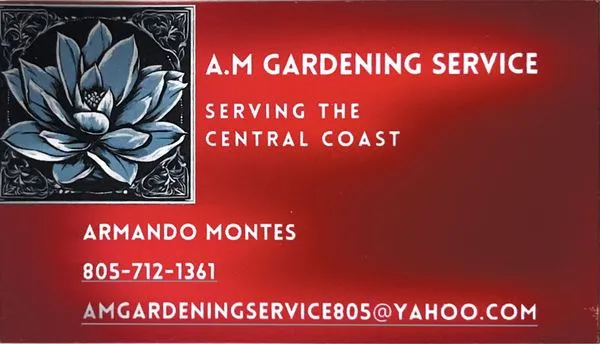 A.M Gardening Service Logo