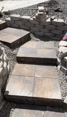 AM Landscaping Construction Logo