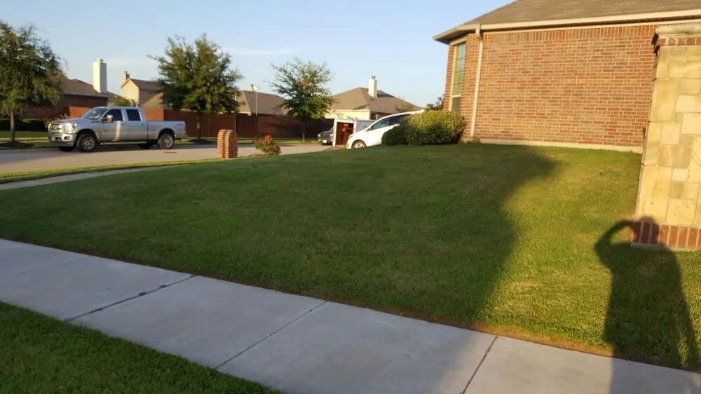 Professional lawn mowing service for homes in Denton, TX by AM Lawn Care