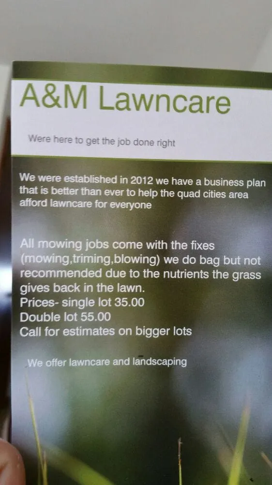 Affordable residential landscaping experts serving Davenport, IA - A&M lawncare