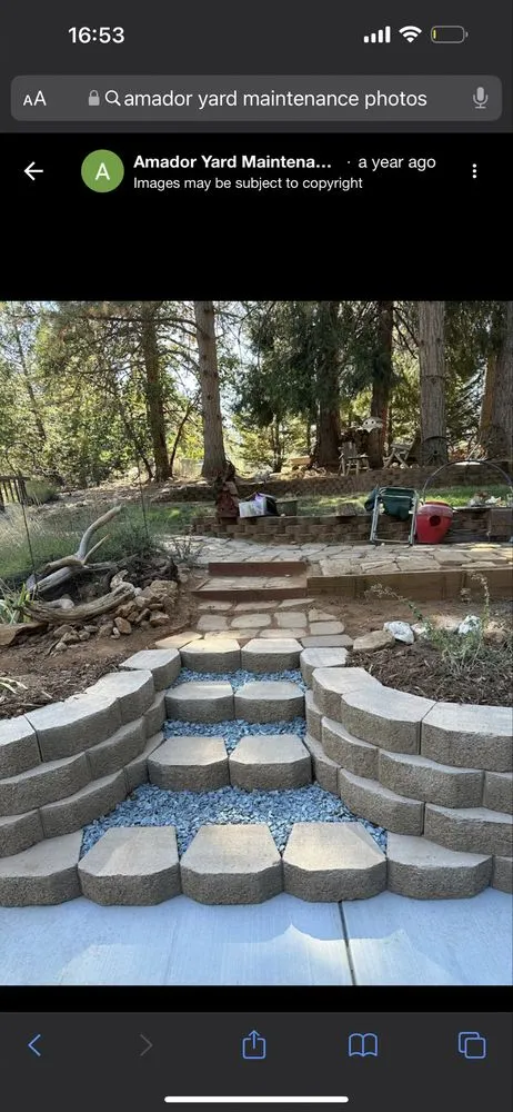 Custom outdoor landscaping in Pine Grove, CA - Amador yard maintenance