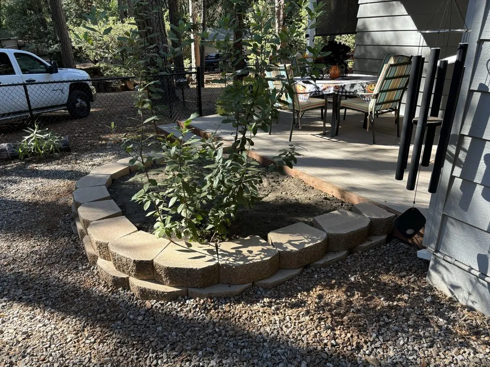 Local outdoor landscaping with custom design in Pine Grove, CA by Amador yard maintenance