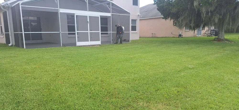 Custom residential landscaping with custom design in Orlando, FL by Amat's Budget Landscaping