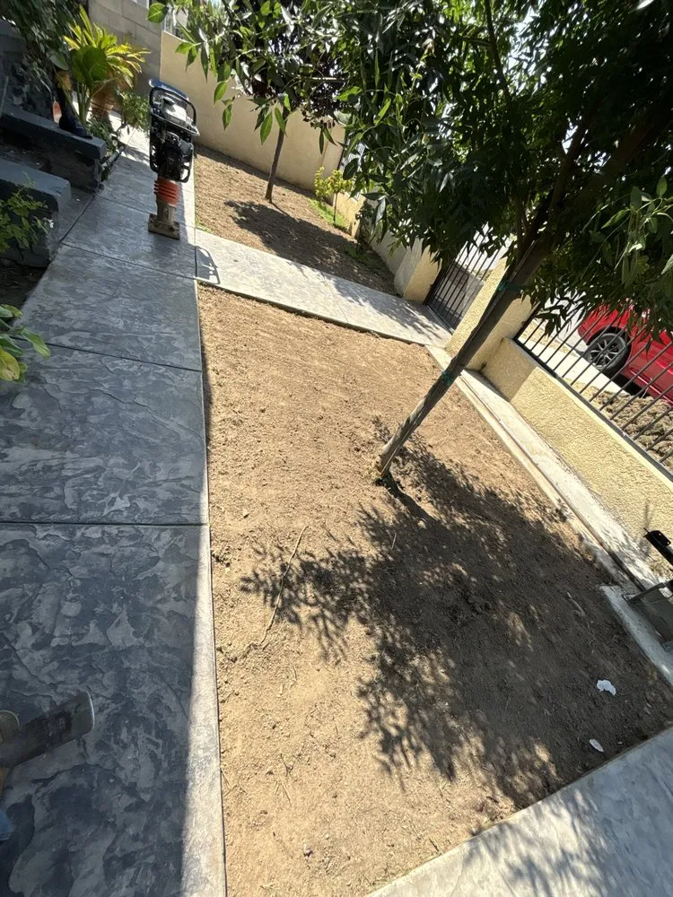 Custom landscape installation with custom design in Bakersfield, CA by Amaya Landscape and Concrete