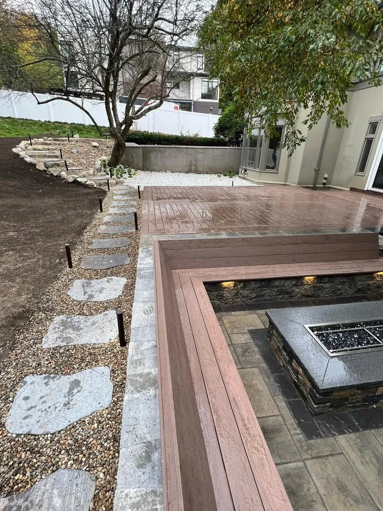 Expert landscape design with custom design in Needham, MA by Amazing Garden & Construction