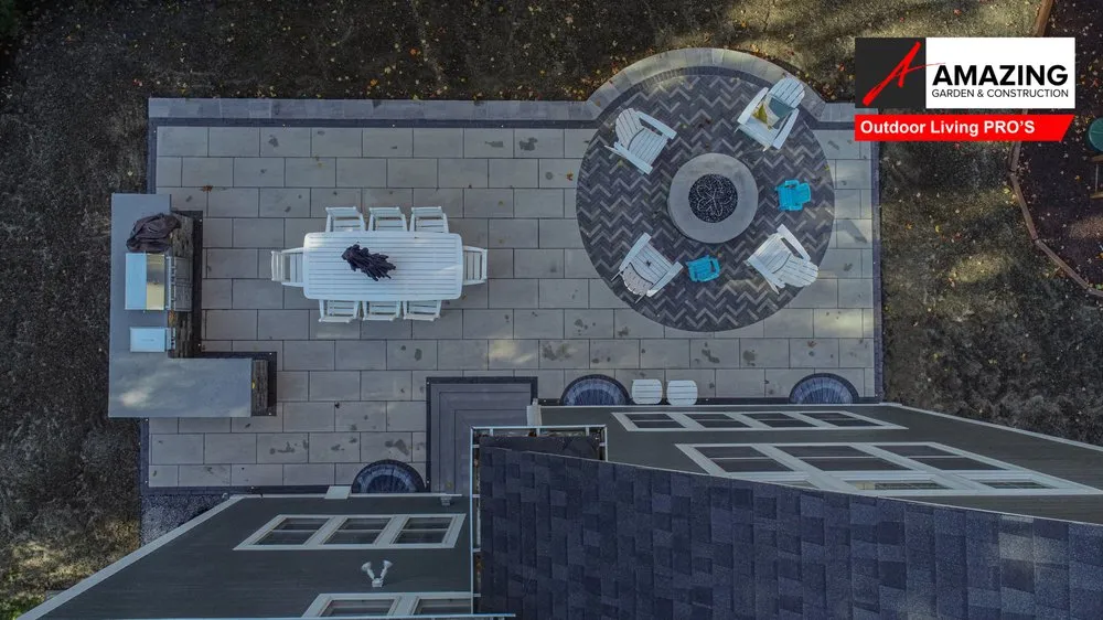 Expert residential landscaping for year-round maintenance in Needham, MA by Amazing Garden & Construction