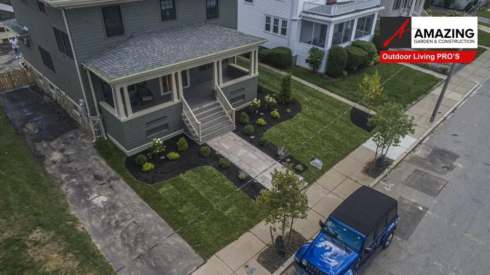Local yard maintenance for year-round maintenance in Needham, MA by Amazing Garden & Construction