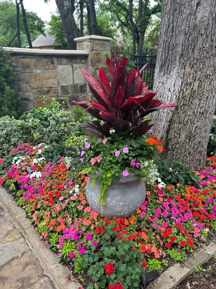 Custom garden landscaping for beautiful yards in Grapevine, TX by Amazing Grace Garden Center