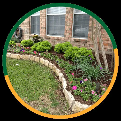 Top-rated garden landscaping in North Richland Hills, TX by Amazing Lawn Care