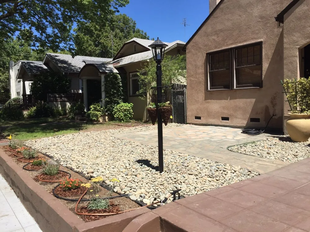 Professional landscape design for beautiful yards in Sacramento, CA by Amazing Lawn Service