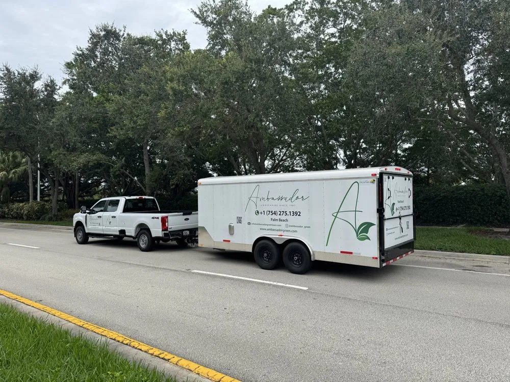 Professional outdoor landscaping for beautiful yards in West Palm Beach, FL by Ambassador Lawn & Landscape