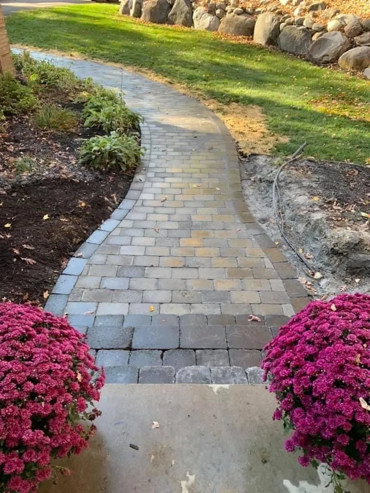 Trusted lawn mowing service with custom design in Lawrenceville, GA by AmberView Landscaping