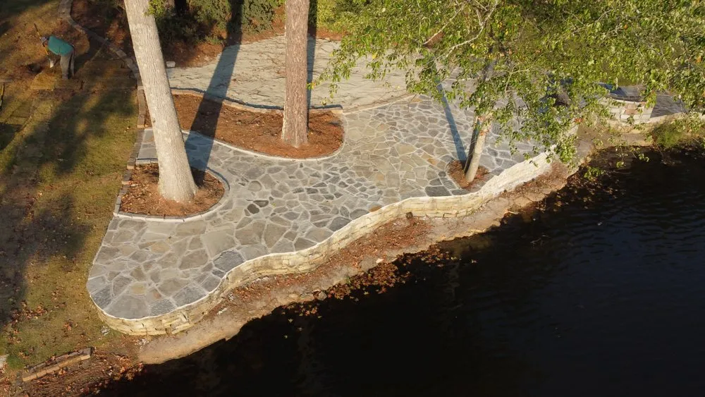 Custom yard cleanup service for homes in Lawrenceville, GA by AmberView Landscaping