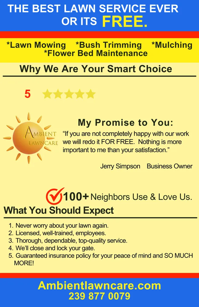 Custom landscape design in Fort Myers, FL - Ambient Lawncare