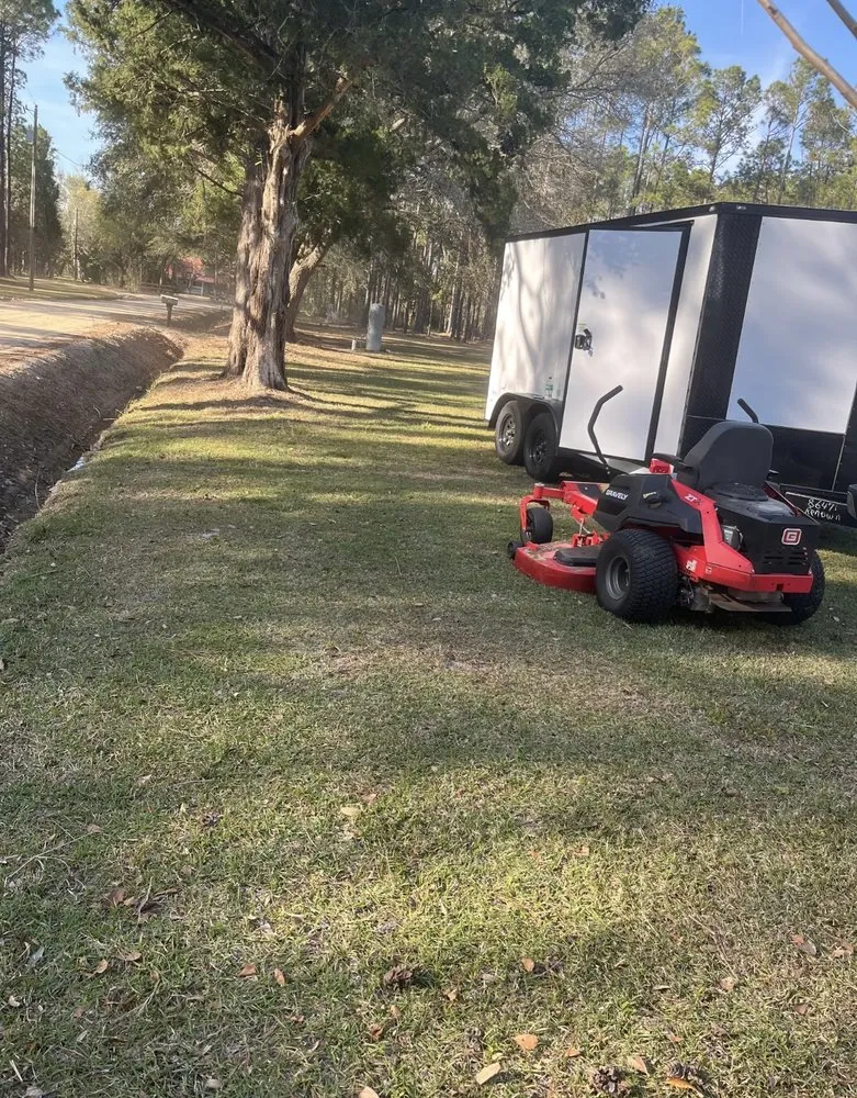 Professional garden landscaping for year-round maintenance in Waycross, GA by Ambition Lawns