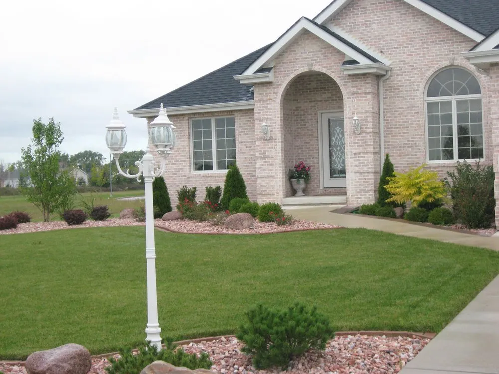 Professional garden landscaping for residential properties in Schererville, IN by Ambrose Landscape Services