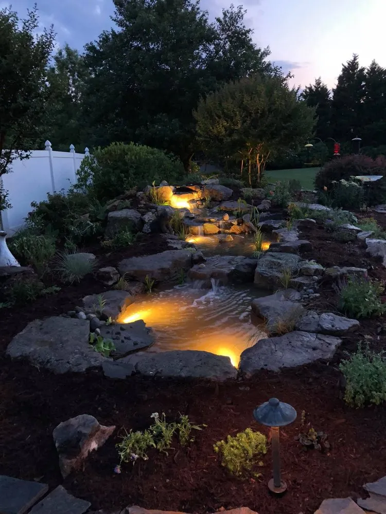 Custom lawn mowing service in Graham, NC by American Aquascapes